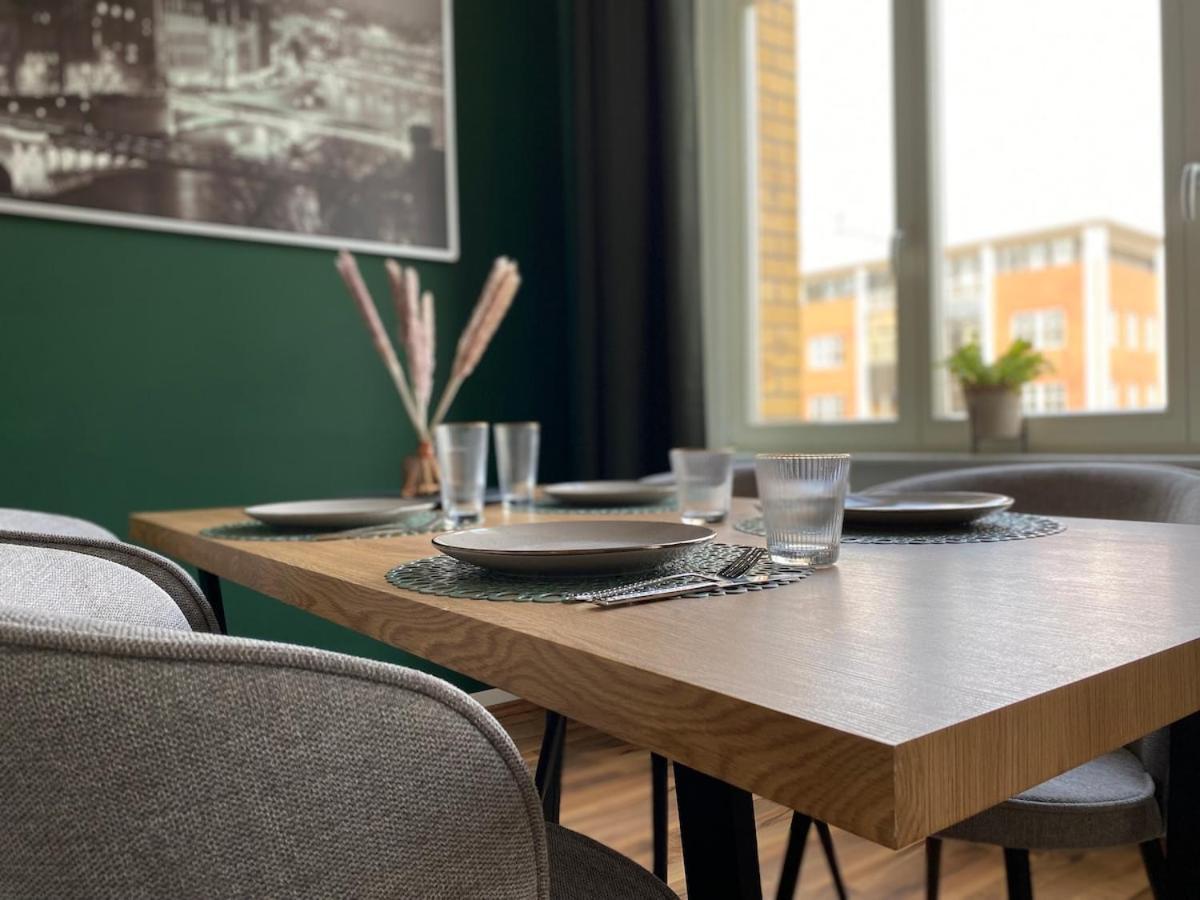 Stilvolles Loft Mit Kostenlosem Fahrrad Magdeburgo Esterno foto